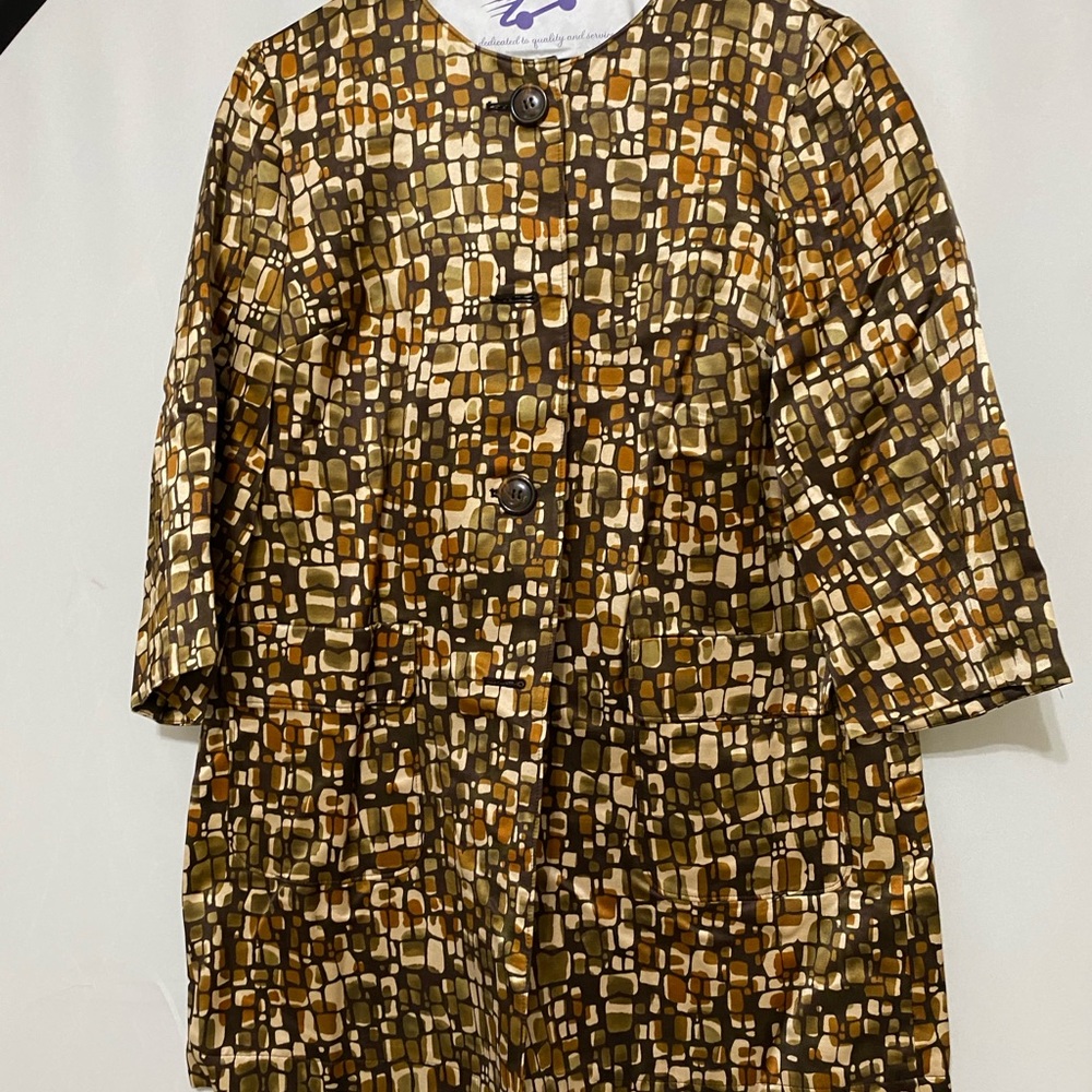 Jones New York Multicolor Patterned Suit